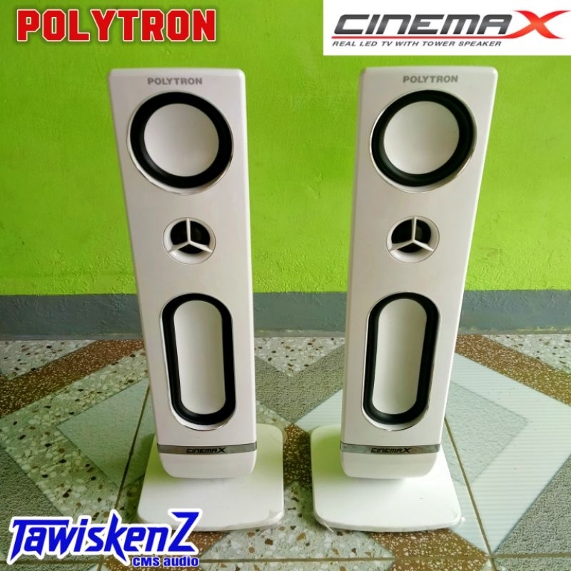Speaker Tower Polytron, speaker pasif tv Polytron series 24-43inch Cinemax Home theater Audio