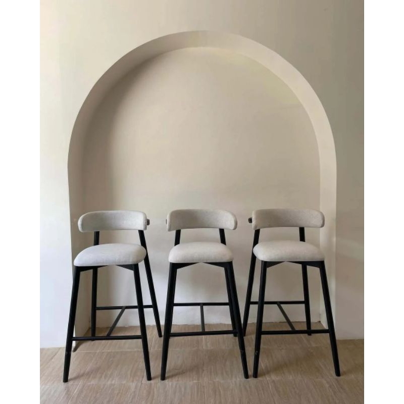 Kursi Bar Minimalis Kayu Jati | Kursi Bar Dudukan Busa Minimalis