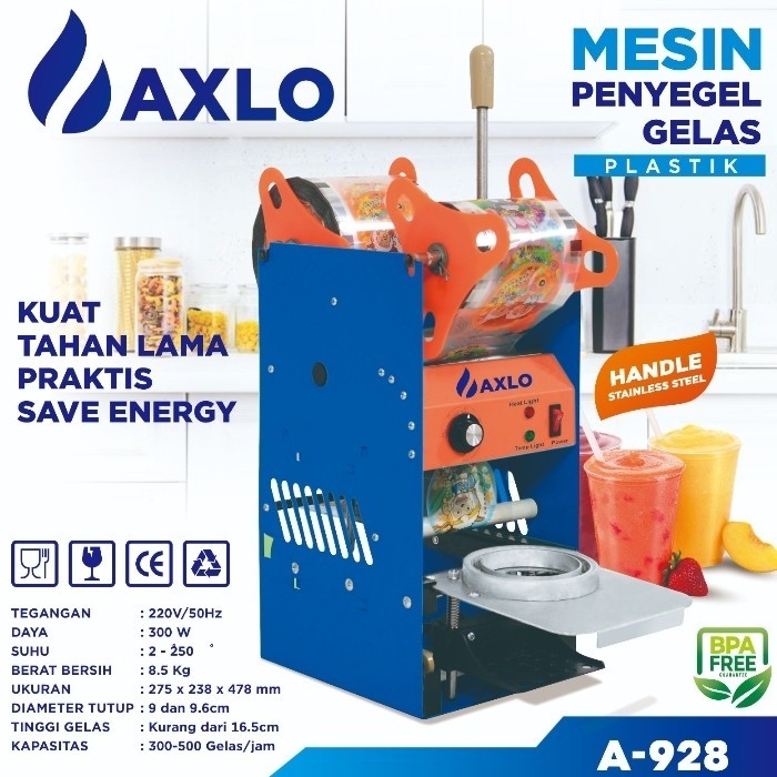 Cup Sealer AXLO A928 / Mesin Press Gelas Plastik AXLO A-928 Mesin Cup Sealer Manual Sealing Machine