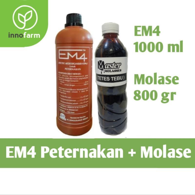 EM4 peternakan warna cokelat dan molase Tetes tebu