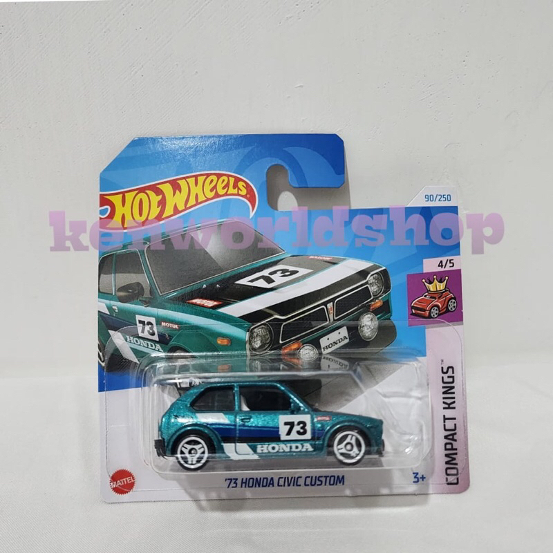 Hot Wheels '73 Honda Civic Custom Short Card | Hot Wheels Original | Hot Wheels Hot Item