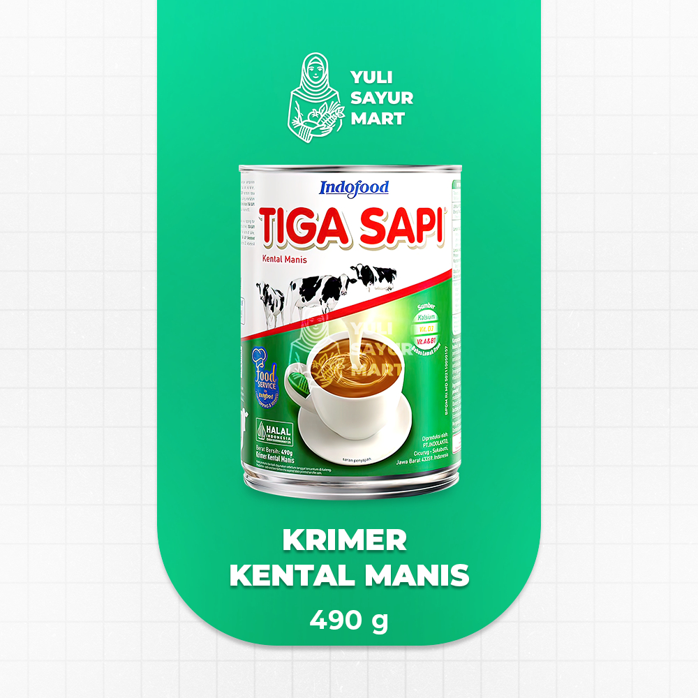 

Tiga Sapi Kental Manis 490g - Yuli Sayur Mart