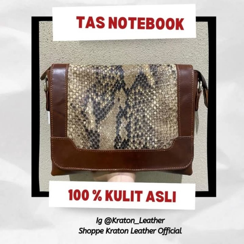TAS SLEMPANG PRIA PREMIUM | POSTBAG | VINTAGE MESSENGER BAG | KULIT ULAR
