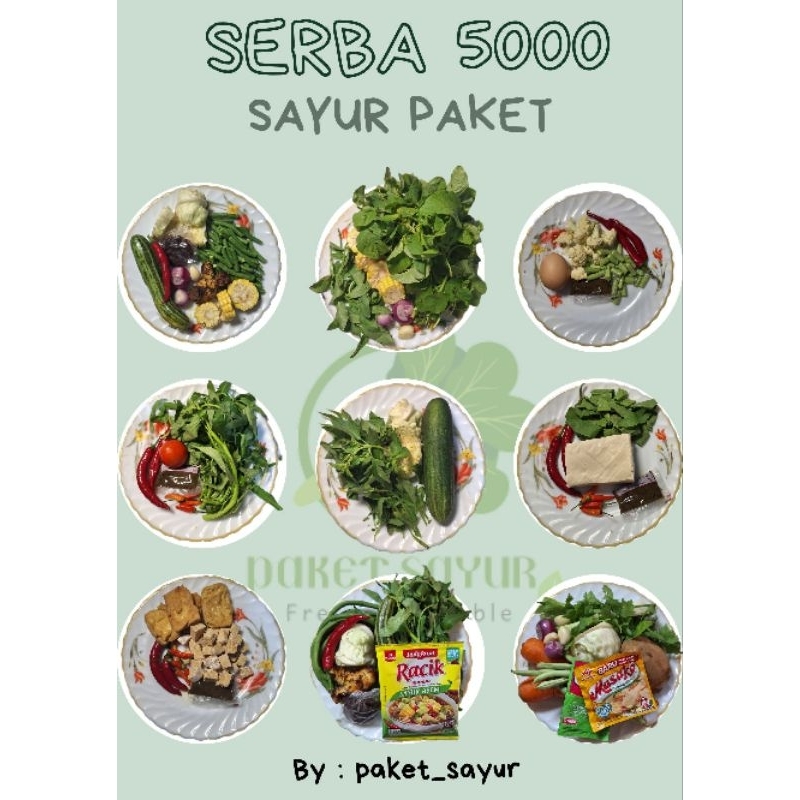 

PAKET SAYUR SEGAR SERBA 5000 (PAKET_SAYUR)