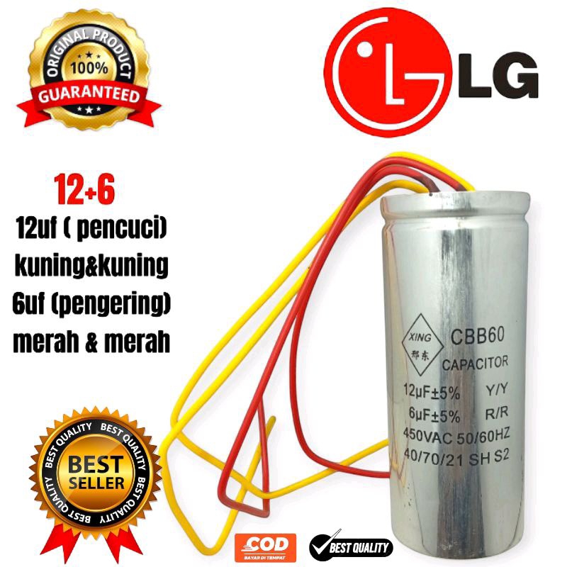 ORIGINAL kapasitor mesin cuci LG 2 tabung