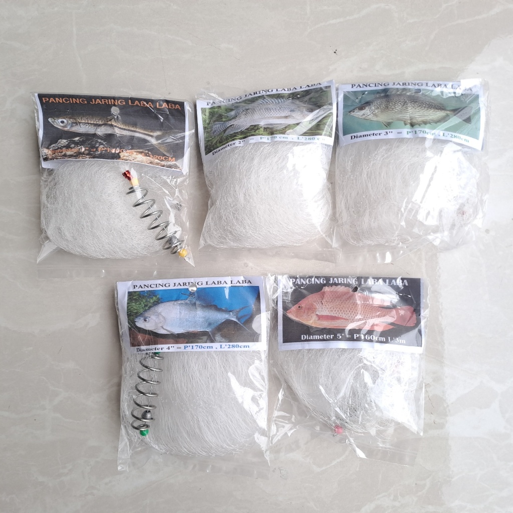 Pancing Jaring / Bom Spring Net / Jaring Ikan Bomb Spring Net