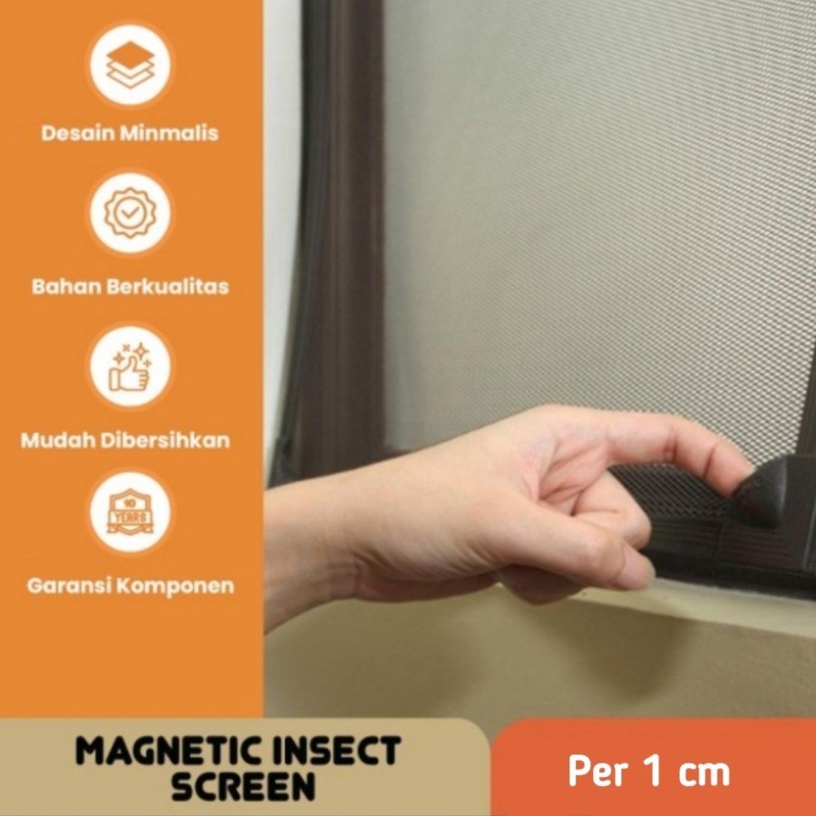 100 PCS Kawat Nyamuk Magnet Fiberglass | Kasa Nyamuk Magnet Jendela Termurah