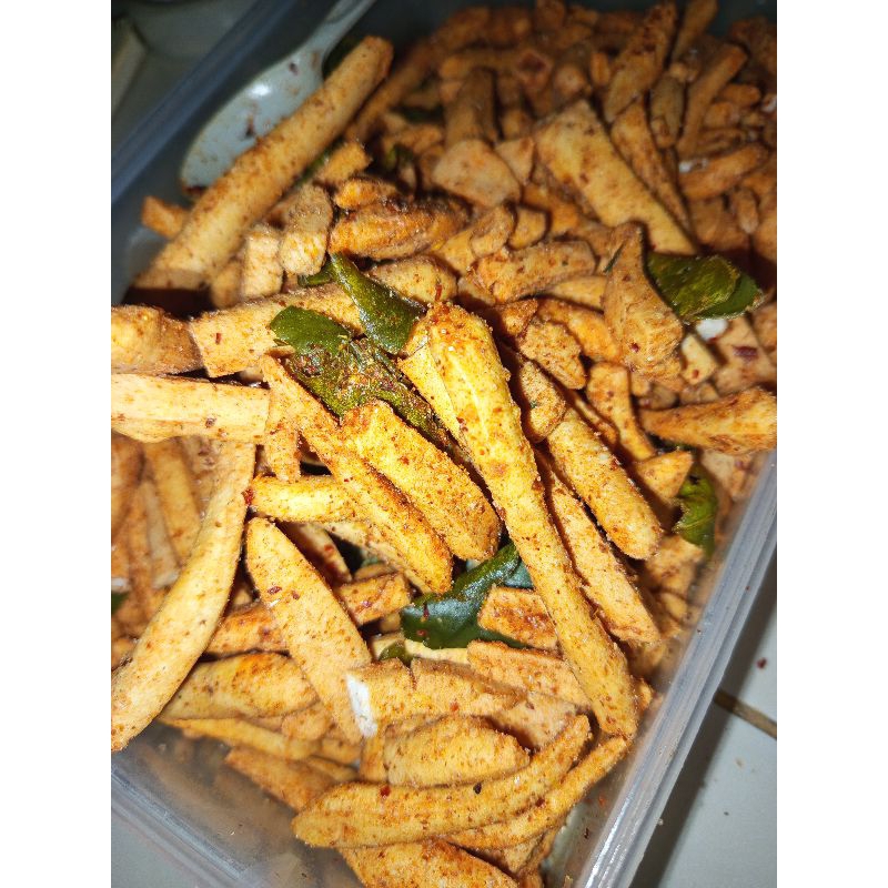 

basreng stik pedas gurih / baso goreng