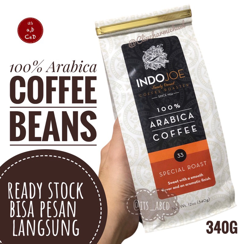 

INDOJOE Coffee Roasted 100% Arabica Coffee Beans Kopi Jantan Biji Bubuk