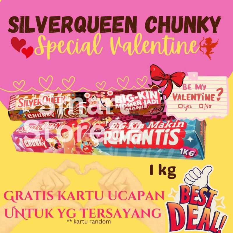 

SILVER QUEEN CHUNKY BAR 1KG KING READY STOK READY STOCK CHUNKY BAR 1 KG silverqueen chunky bar 1kg