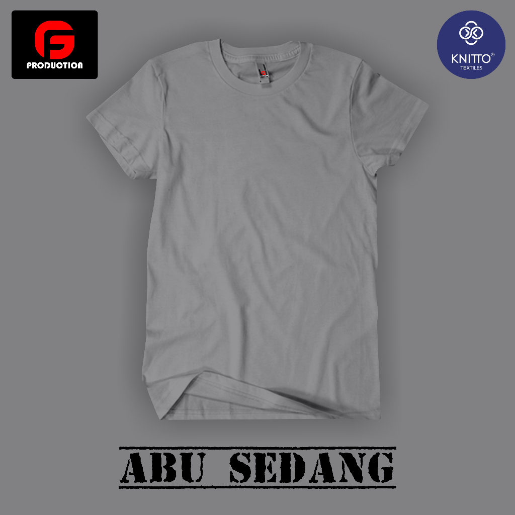 ABU SEDANG - KAOS POLOS - COTTON COMBD 24s PREMIUM