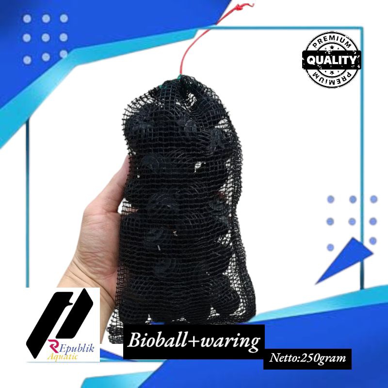 Bioball golf plus waring 250 gram / bioball golf / bioball / media filter / media filter aquarium / 