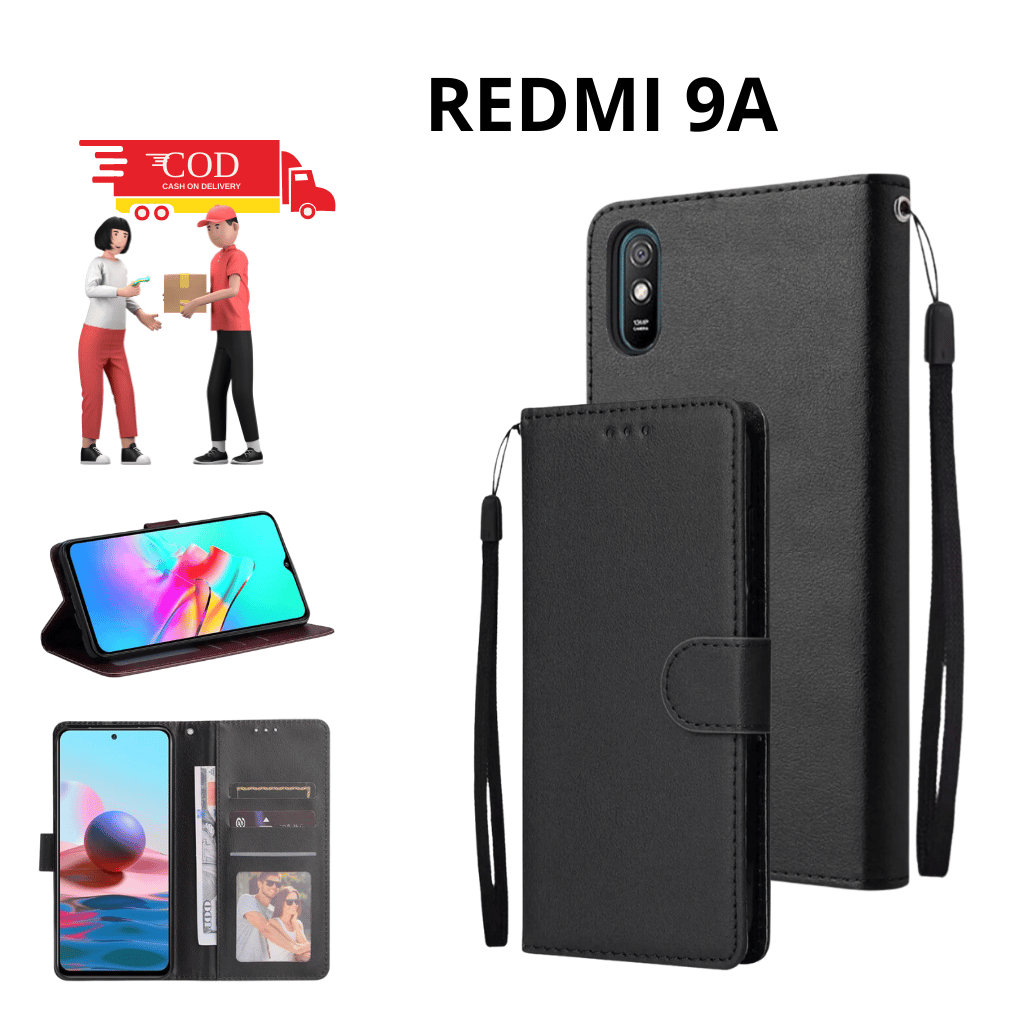 CASE HP XIAOMI REDMI 9A CASING DOMPET FLIP CASE WALLET FLIP LEATHER CASE PREMIUM CASING HP
