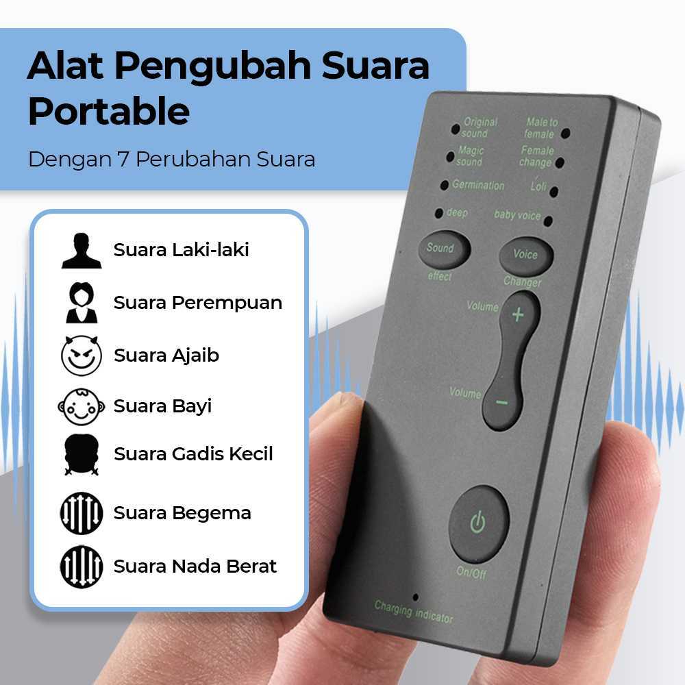 Alat Pengubah Suara Mini Portable Voice Changer