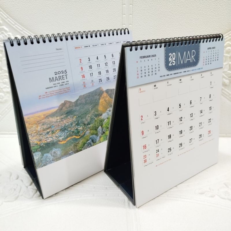 

Kalender Meja Linen 2025 ( penopang tebal )