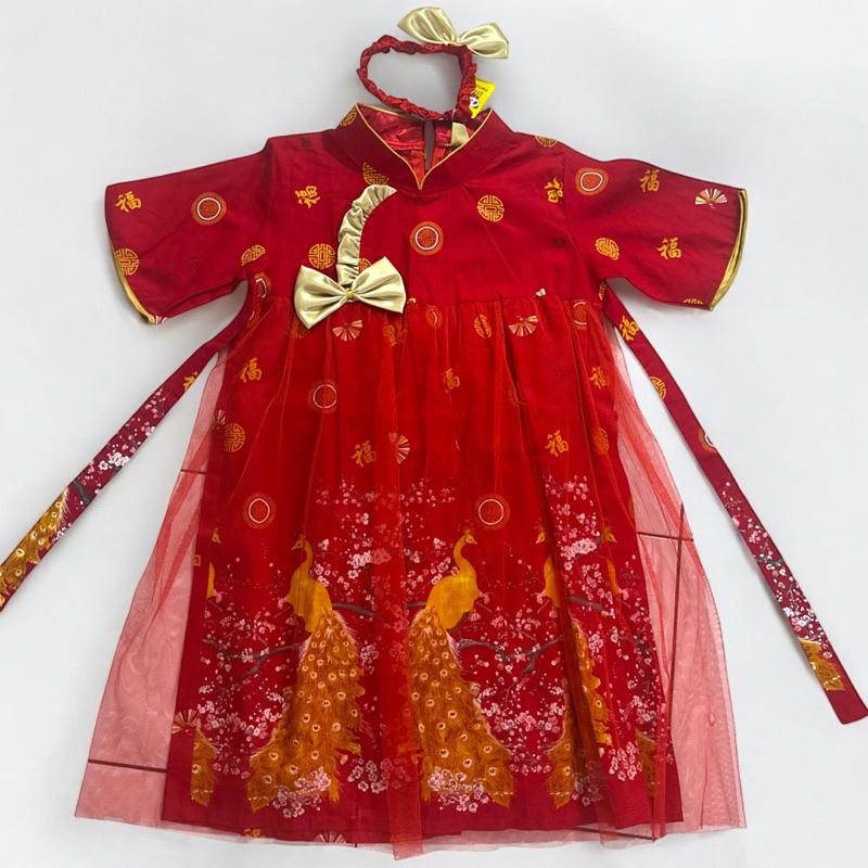 DRESS IMLEK ANAK PEREMPUAN CHEONGSAM BAJU CINA ANAK / BAJU CHEONGSAM ANAK PEREMPUAN DRESS TUTU