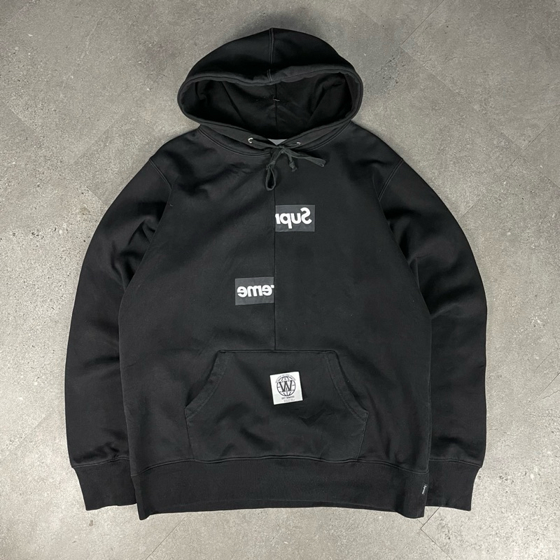 hoodie supreme x cdg second