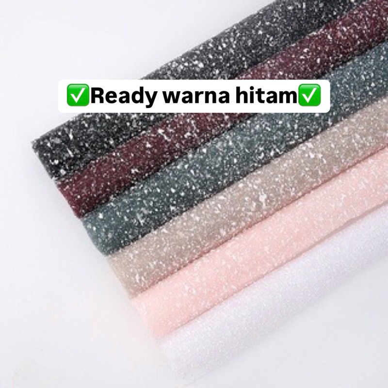 

(READY HITAM) KAIN TILE SALJU WRAPPING SNOW BUKET METERAN ROLL LEMBARAN HITAM