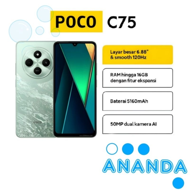 POCO C75 Ram 6/128
