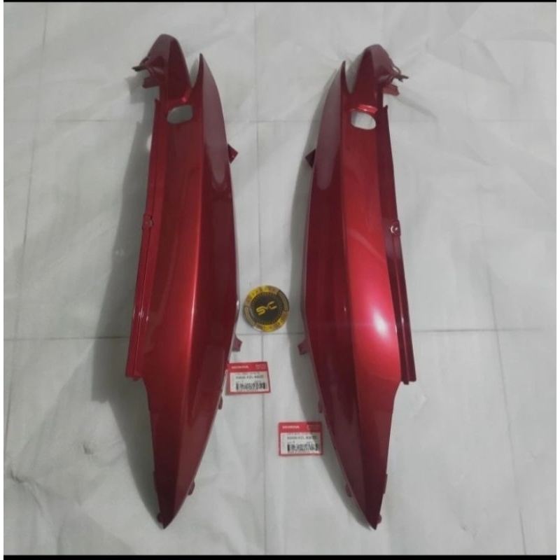 cover body Honda spacy kanan kiri merah ORI AHM 83600/83500-KZL-930ZD