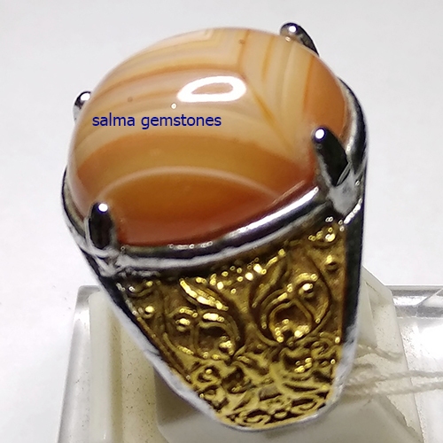 cincin batu akik sulaiman lapis batu asli