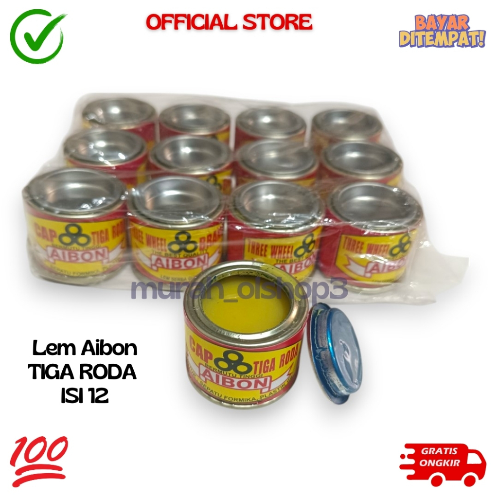 

Lem Aibon Aa-Bon Kecil Perpak (12 Pcs)