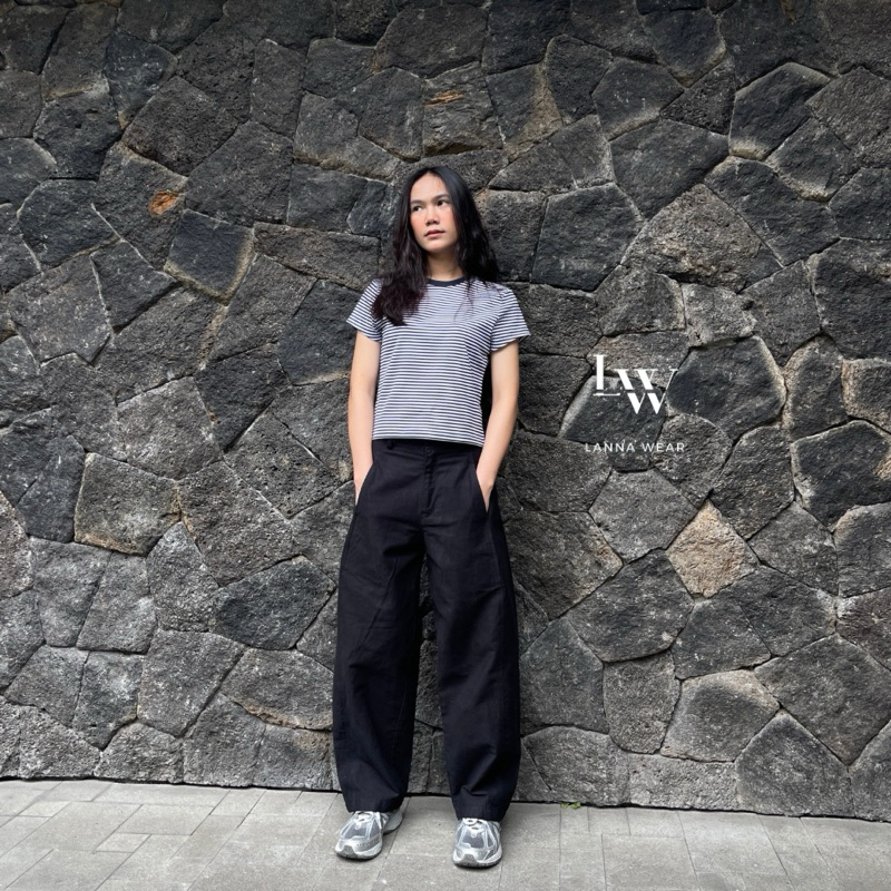 DAKOTA PANTS/BAGGY BARREL PANTS/HIGHWAIST/CELANA WANITA