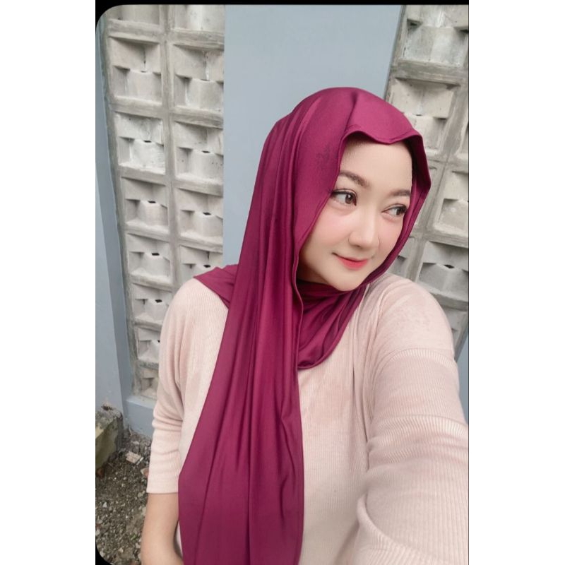 Pashmina JERSEY Kaos Spandek Pasmina Mleyot Premium Turkey Oman