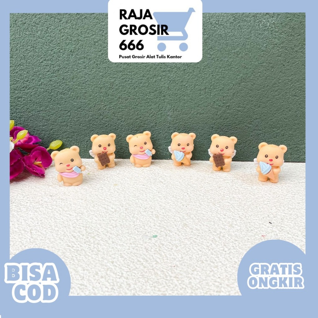 

Penghapus Miniatur Satuan Butter Bear ER-1787 / Butter Bear eraser stationery lucu / penghapus beruang kuning lucu / kado unik lucu penghapus beruang alat tulis sekolah