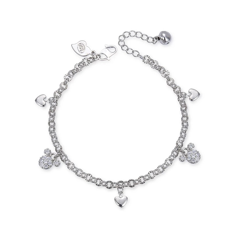 Couple Gelang Titanium Anak Wanita Anti Karat Silver Emas Muda Bayi Couple Asli Rantai