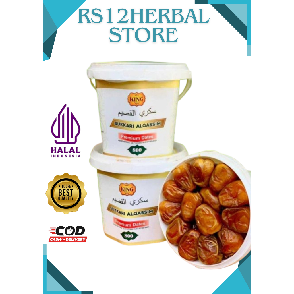 

Kurma King Dates Sukkari Alqassim 800 Gr - Kurma Sukari