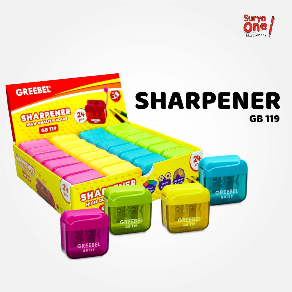 

VEMILO Rautan Serutan Sharpener (119) (1PCS) / Rautan Pensil / Serutan Pensil Greebel