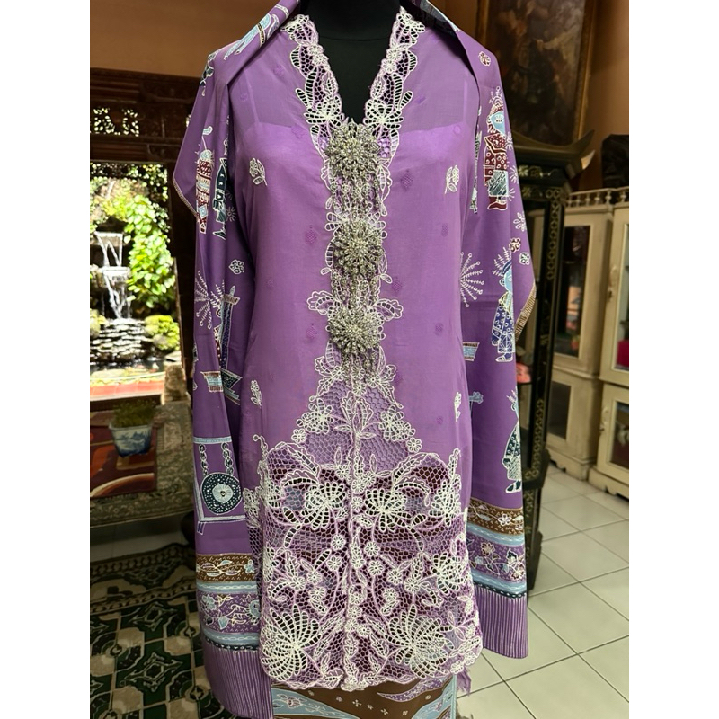 Bahan Kebaya Bordir Krancang/Bahan Kebaya Bordir/Bahan Kebaya Krancang