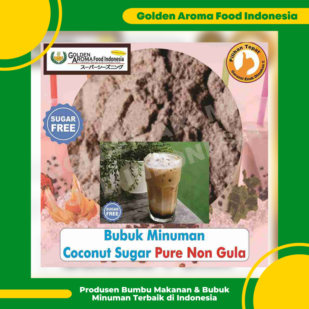 

Bubuk Minuman Coconut Sugar Tanpa Gula 1 Kg, Serbuk Minuman Rasa Gula Kelapa Non Sugar 1Kg, Plain No Manis Drinking Powder Premium Boba Kekinian Aneka Rasa Ori Grosir Instan Murah Reguler Termurah Terlaris Terenak Bukan Gula Aren Santan Palm Brown Sugar