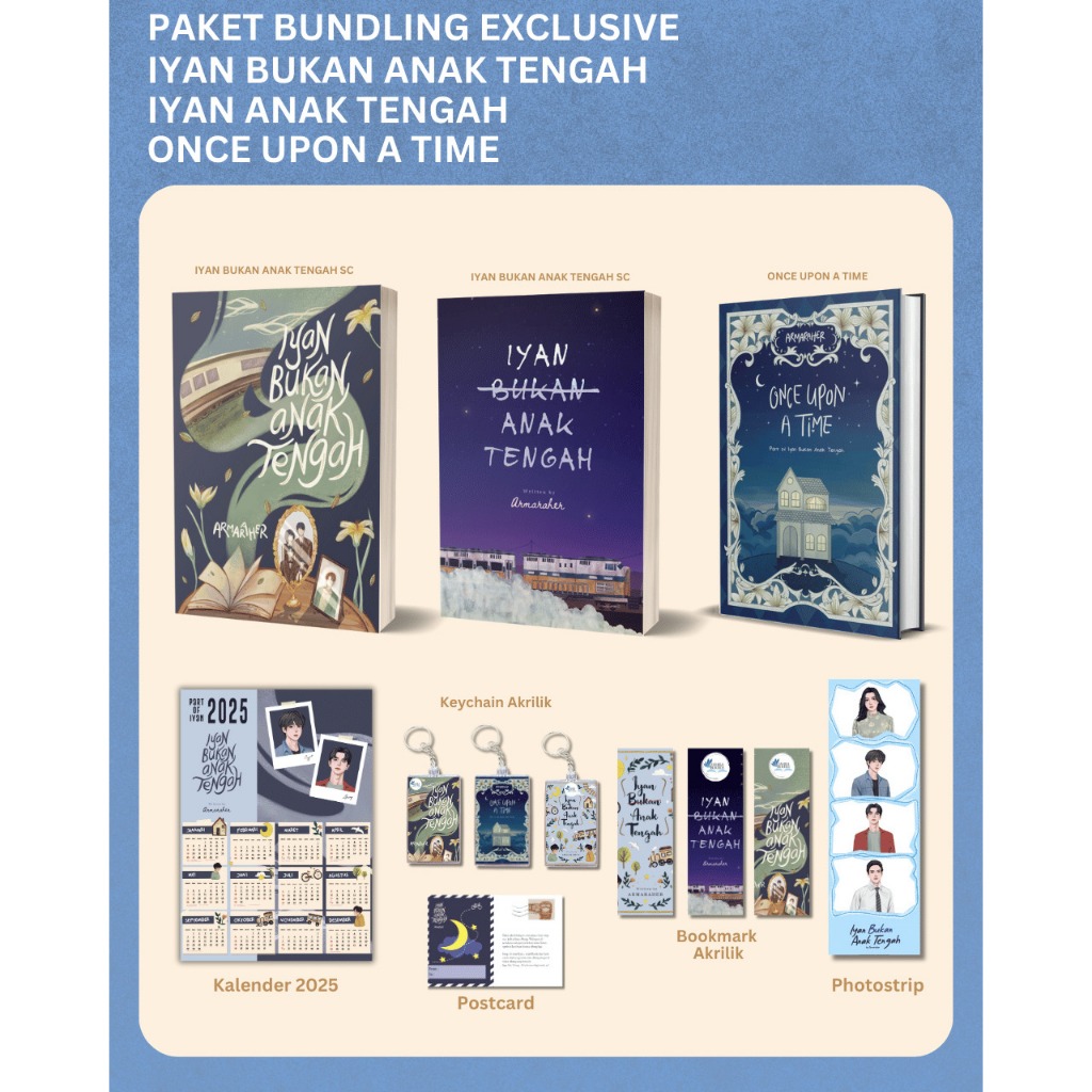 NOVEL IYAN BUKAN ANAK TENGAH, IYAN ANAK TENGAH & ONCE UPON A TIME - AKAD