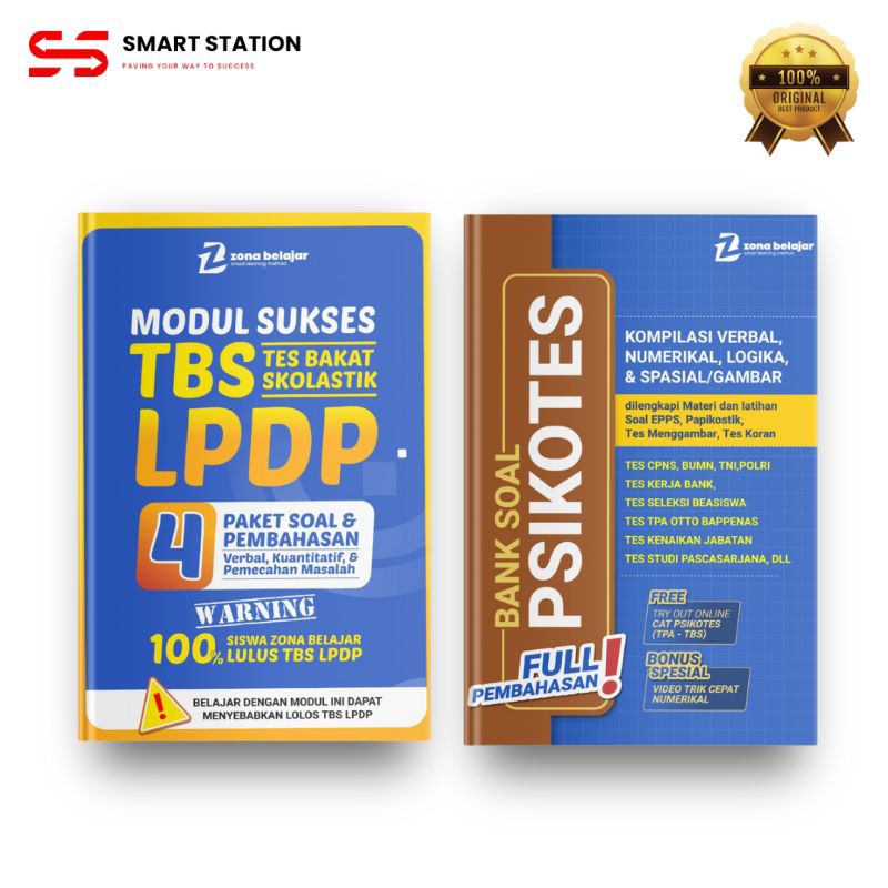 100% ASLI - BUNDLE Modul Sukses TBS LPDP dan BANK SOAL PSIKOTES Termurah (TES BUMN, CPNS, TNI, POLRI
