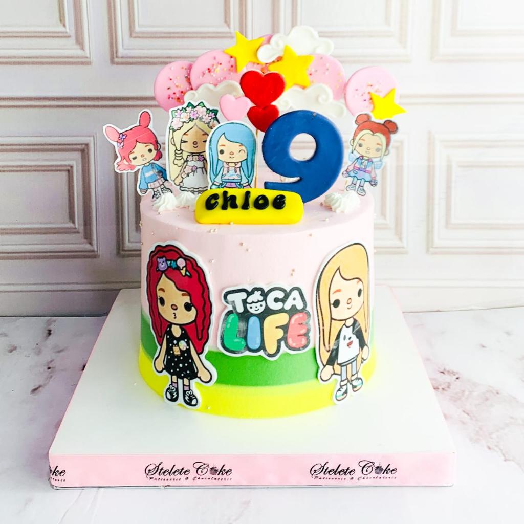 

Kue Ulang tahun/Birthday Cake/Kue Ultah tema Toca Life/Kue Birthday jakarta/toca Life