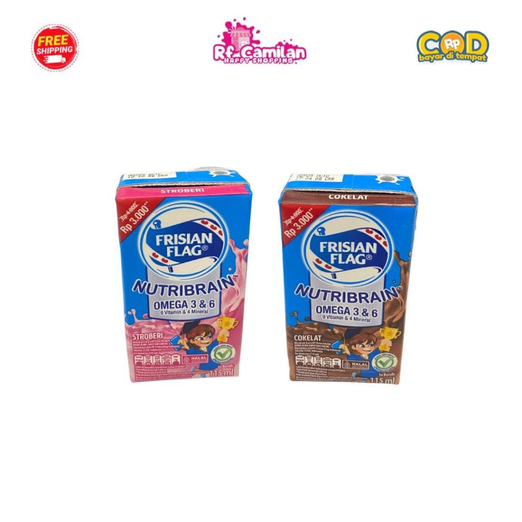 

[RF_Camilan] Frisian Flag Omega Susu UHT Strawberry 115ml