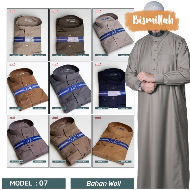 JUBAH AL HARAMAIN WOLL POLOS LENGAN MANSET 07