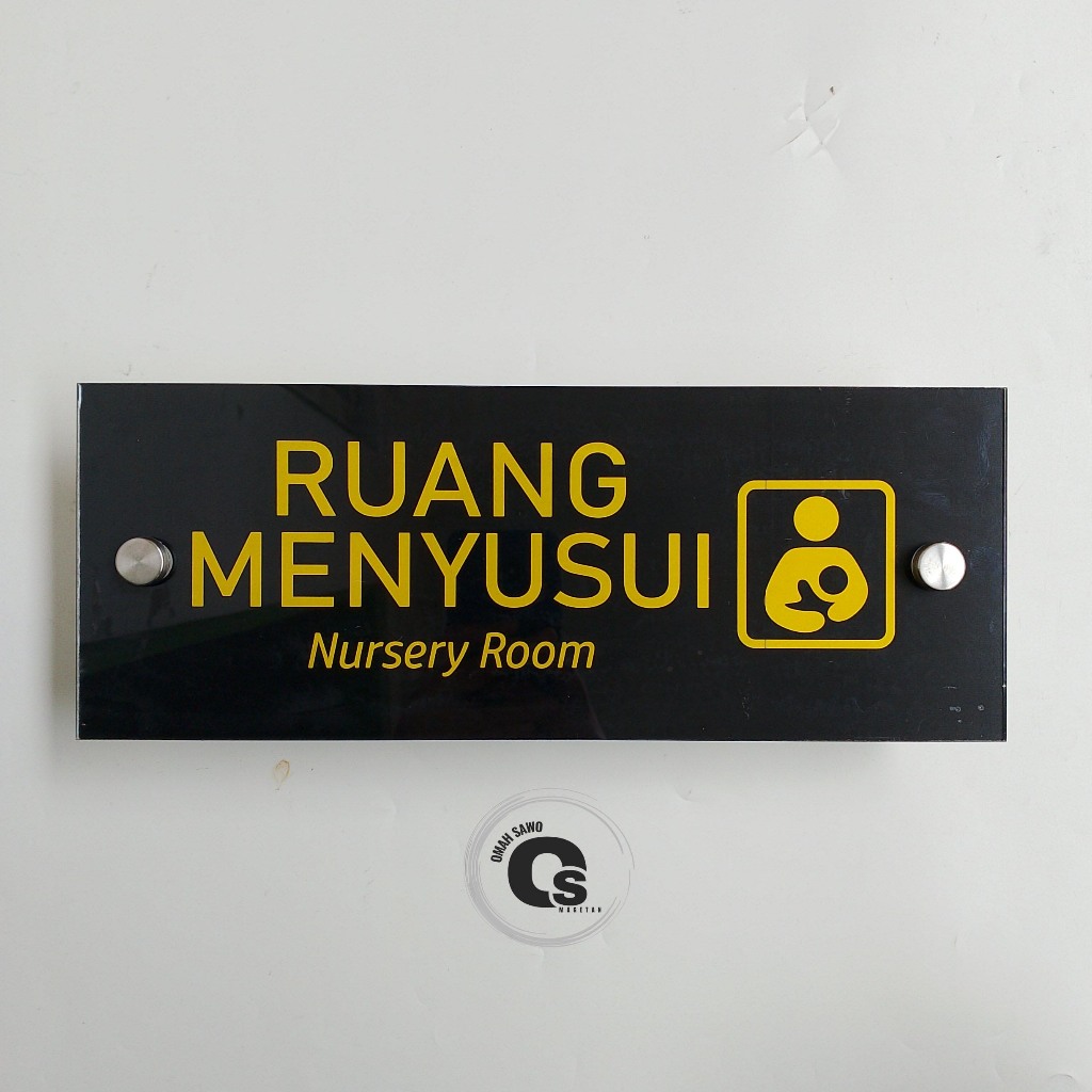 

Akrilik Ruang Menyusui - Nursery Room - Akrilik Nama Ruang - Perkantoran - Rumah Sakit
