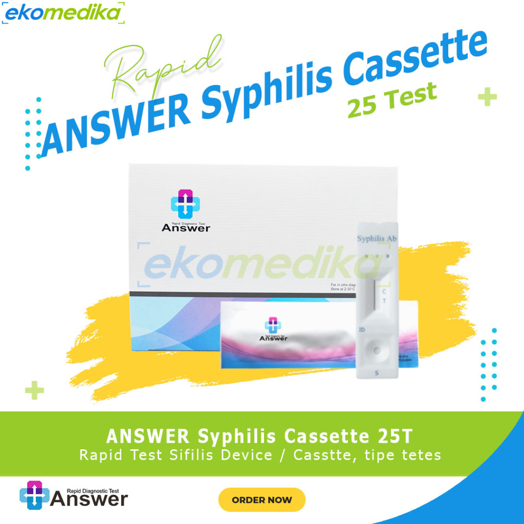 ANSWER SIPILIS STRIP 50 / DEVICE 25T Syphilis Rapid Test