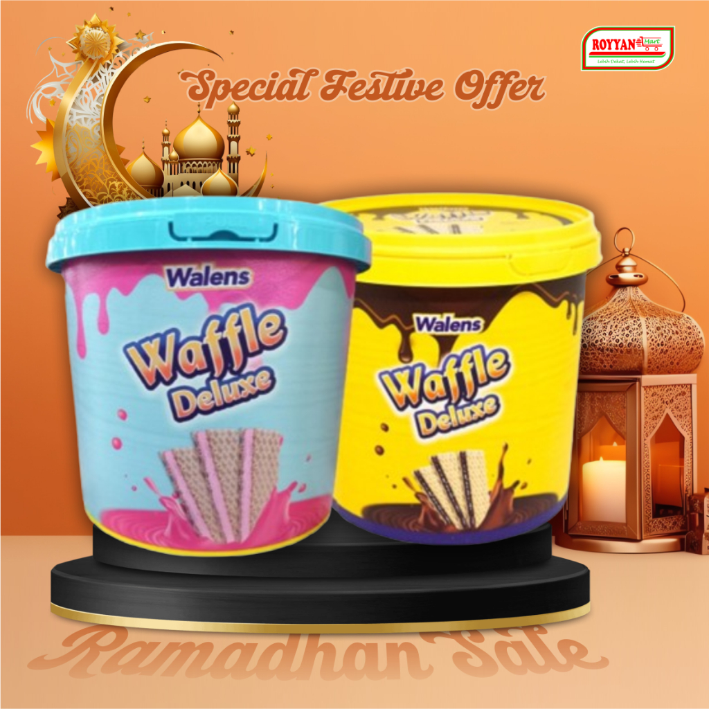 

PROMO Ramadhan 1 KARTON NISSIN Walens Waffle Deluxe Strawberry Coklat 300g Menu Lebaran Idul Fitri