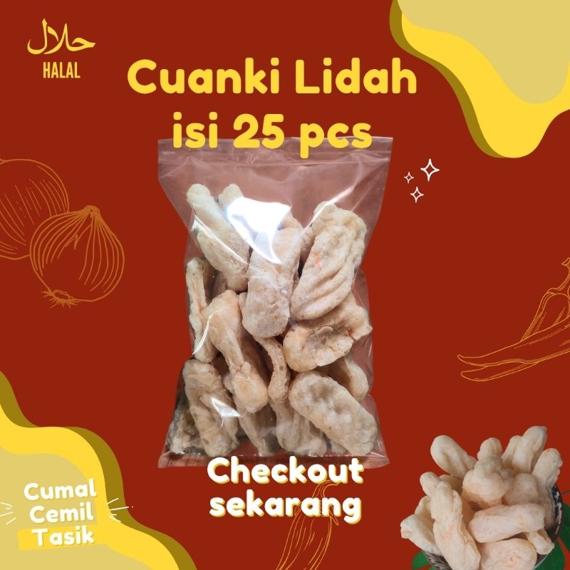 

Cuanki Lidah isi 25 pcs / Toping Baso Aci / Bakso / Seblak