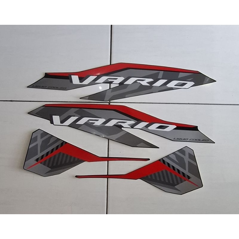 Sticker / Striping / Lis body motor Honda Vario 125 2022/2023 CBS ISS Hitam ORIGINAL/ASLI