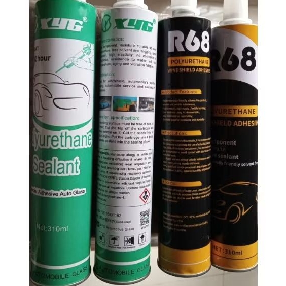 LEM KACA MOBIL SILICONE SEALANT XYG atau R68, 310ml BAGUS BERKUALITAS TIDAK BAU, AUTO GLASS SILIKON 