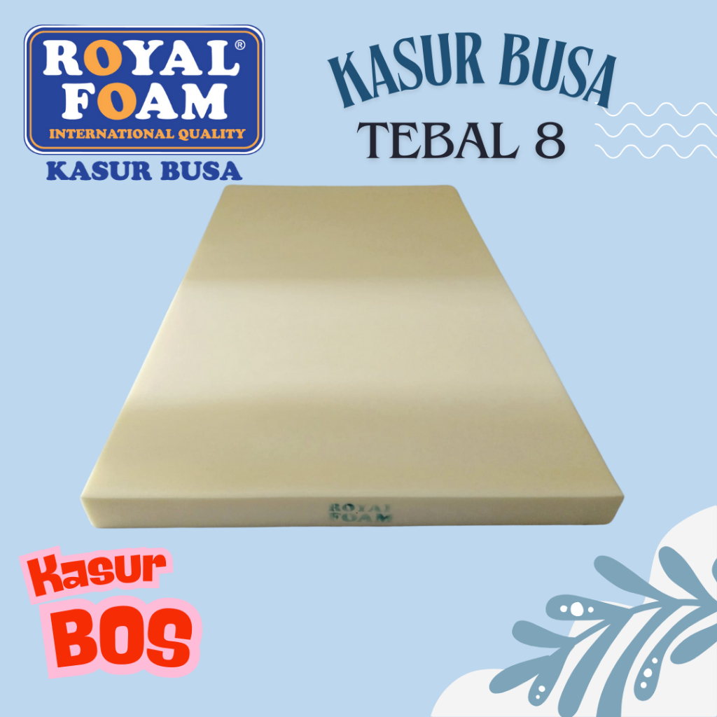 KASUR BOS BUSA TEBAL 8 (BUSA SAJA) YELLOW ROYAL FOAM