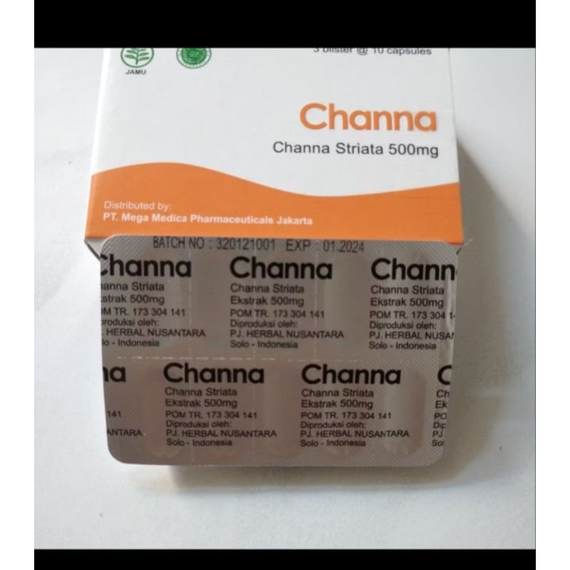 kapsul channa ekstrak ikan gabus/ tuk 1 STRIP