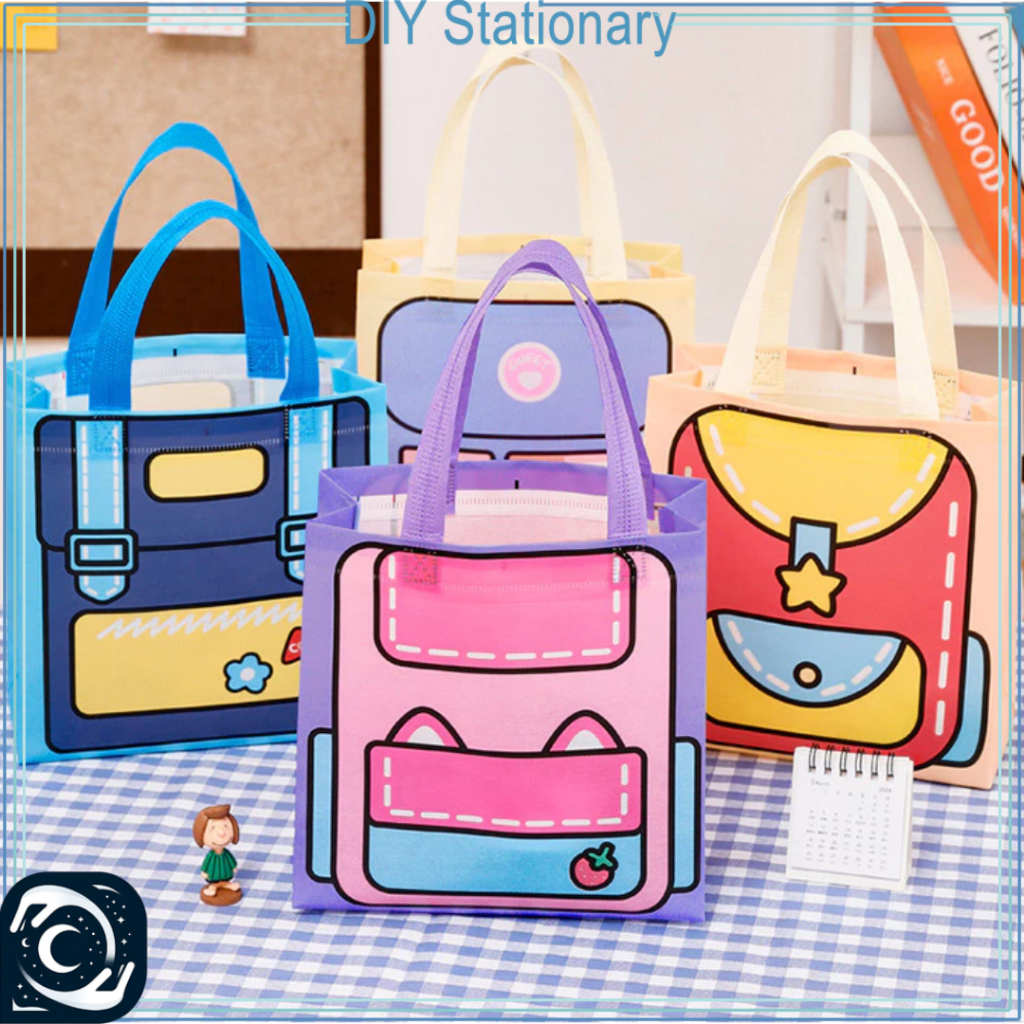 

Goodie bag Tas Souvenir Ulang Tahun Hampers Bag Lucu Tas Sekolah SPUNDBOND ST26