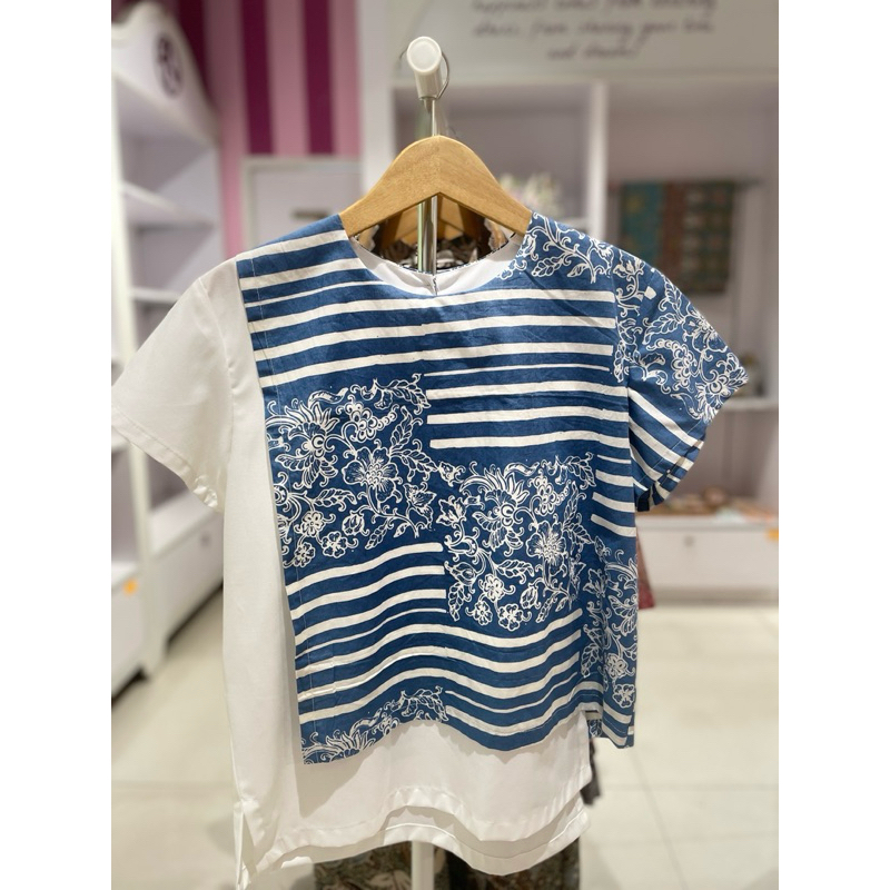 KRISEN Blus Batik/ Lurik Kombinasi