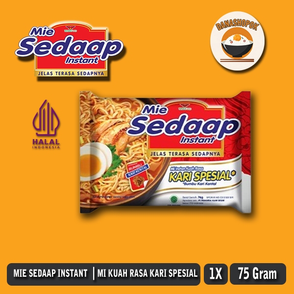 

Mie Sedaap Mie Instan Kuah Rasa Kari Kental Special 75gr